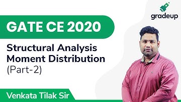 Moment Distribution | GATE CE 2020 | Structural Analysis | Part-2 | Gradeup