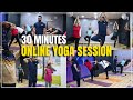 30 minute morning yoga session  weight loss yoga session  fitness yogasession