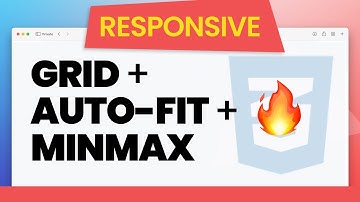 Easy One-line Responsive Layouts with CSS Grid, Auto-fit and MinMax 🔥