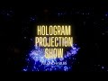 Hologram projection show  outofthisworld bespoke events 3d projection and holograms