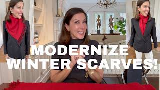 طرق عصرية لارتداء وشاح الشتاء screenshot 1