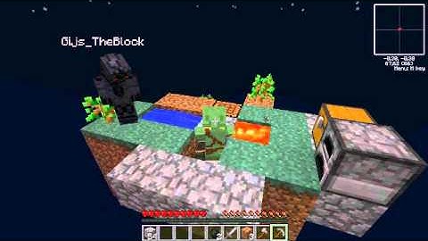 skyblock stone generator tutorial minecraft