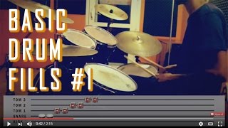 BASIC DRUM FILLS #1 (Kolay Bateri Atakları #1) chords