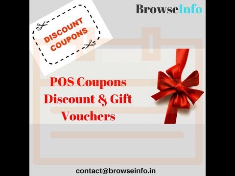 Odoo Point of sale Discount Coupons  & Gift Vouchers in POS OpenERP v11 by BrowseInfo