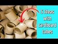 5 Ideas with cardboard tubes - Ecobrisa DIY