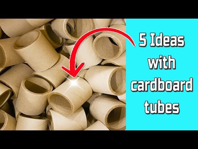5 Ideas with cardboard tubes - Ecobrisa DIY 