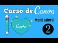 Curso de Canva: 02 Menú Lateral