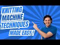 Knitting Machine Separation Row with Ravel Cord