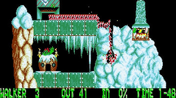 Holiday Lemmings 1994 - Hail Level 2: And a Happy New Year! (1994) [MS-DOS] | 4K/60