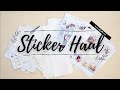 STICKER HAUL | Sweet Bella XOXO, Planning Like a Pro, Crafts by Thaowie, and more!