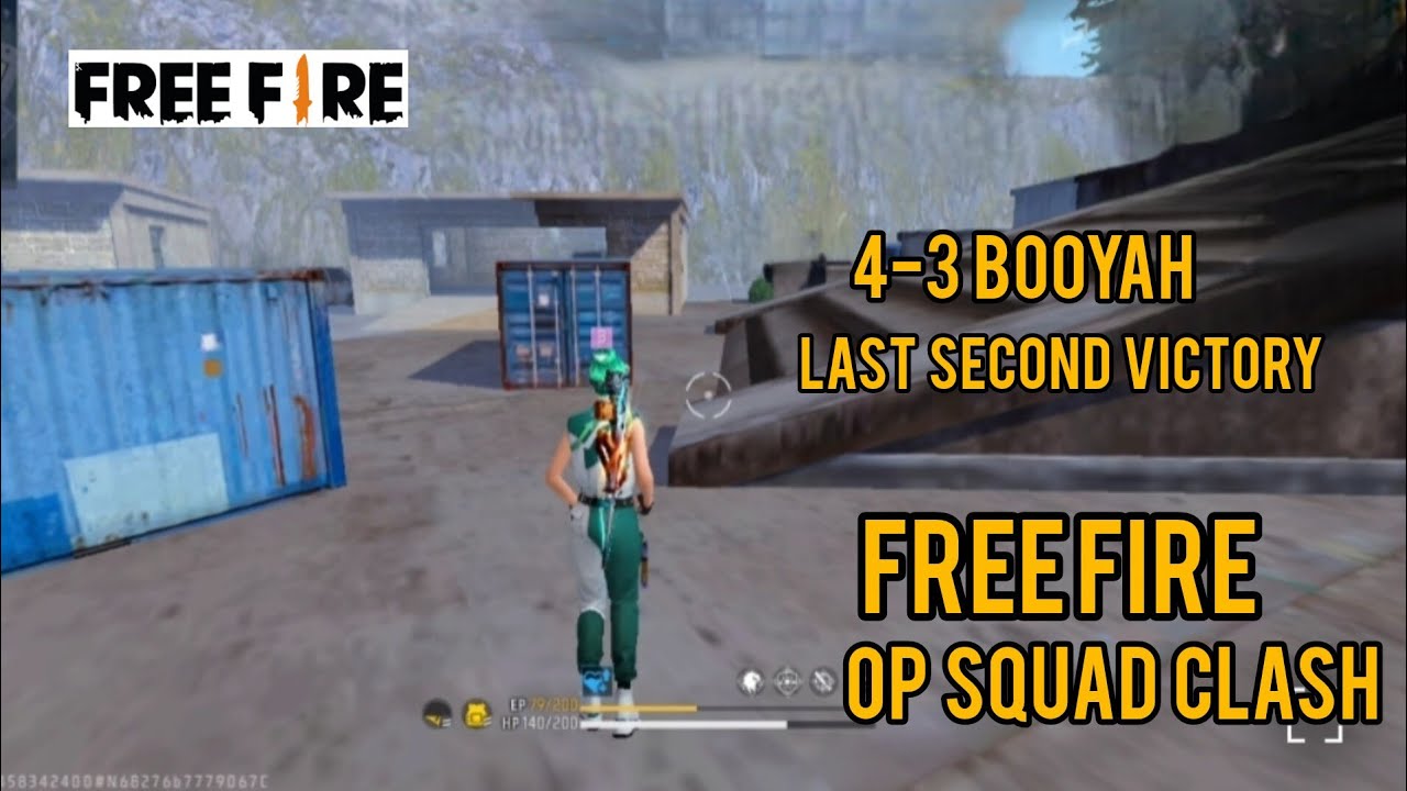 Last Second Victory!! 4-3 Booyah | Free Fire OP Squad Clash - YouTube
