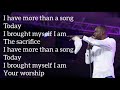 Dunsin Oyekan - More than a song with lyrics