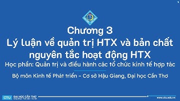 QT VÀ ĐH CÁC TỔ CHỨC KINH TẾ HỢP TÁC | C3 LÝ LUẬN VỀ QUẢN TRỊ HTX  BẢN CHẤT NGUYÊN TẮC HOẠT ĐỘNG HTX