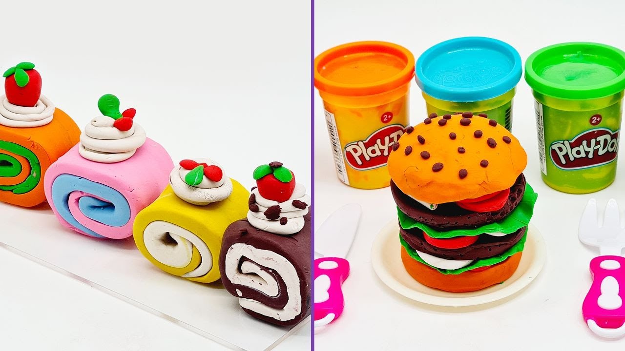 DIY How To Make Food Burger And Sushi From Polymer Clay PlayDoh 2 diy-how-to-make-food-burger-and-sushi-from-polymer-clay-playdoh-2