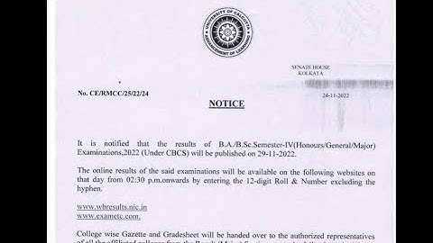 অবশেষে রেজাল্টের নোটিস দিয়ে দিল | even sem Update|even sem exam 2022 | calcutta university result