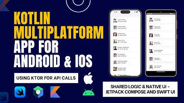 How To Create Kotlin MultiPlatform(KMP) App For Android & iOS | Shared Logic, Native UI KMM Tutorial