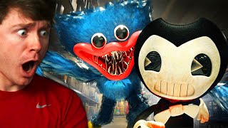 HUGGY WUGGY vs BENDY in REAL LIFE (Reaction)