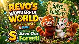 Save Our Forest! 🌳 | Revo & Friends Plant Trees | Environmental Story for Kids