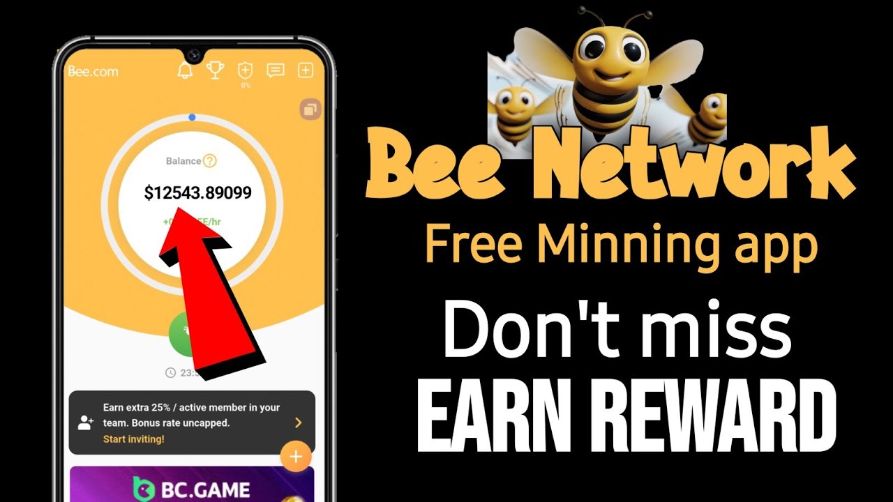 Bee Network Free Mining App | ⛏️Mine and Earn💸 in Bee Network