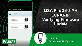 MSA FireGrid™ + LUNAR®: Verifying Firmware Update Profile