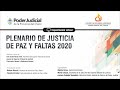 PLENARIO JUSTICIA DE PAZ Y FALTAS 2020