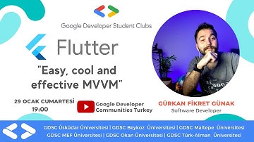 Flutter Workshop - Easy, cool and effective MVVM | Gürkan Fikret Günak
