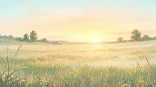 Peaceful Morning Meadow 🌅 Soft Nature Sounds | No Music