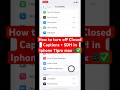 How to turn on Closed Captions + SDH in Iphone 11pro max📲✅ #iphone #11promax #closedcaptions