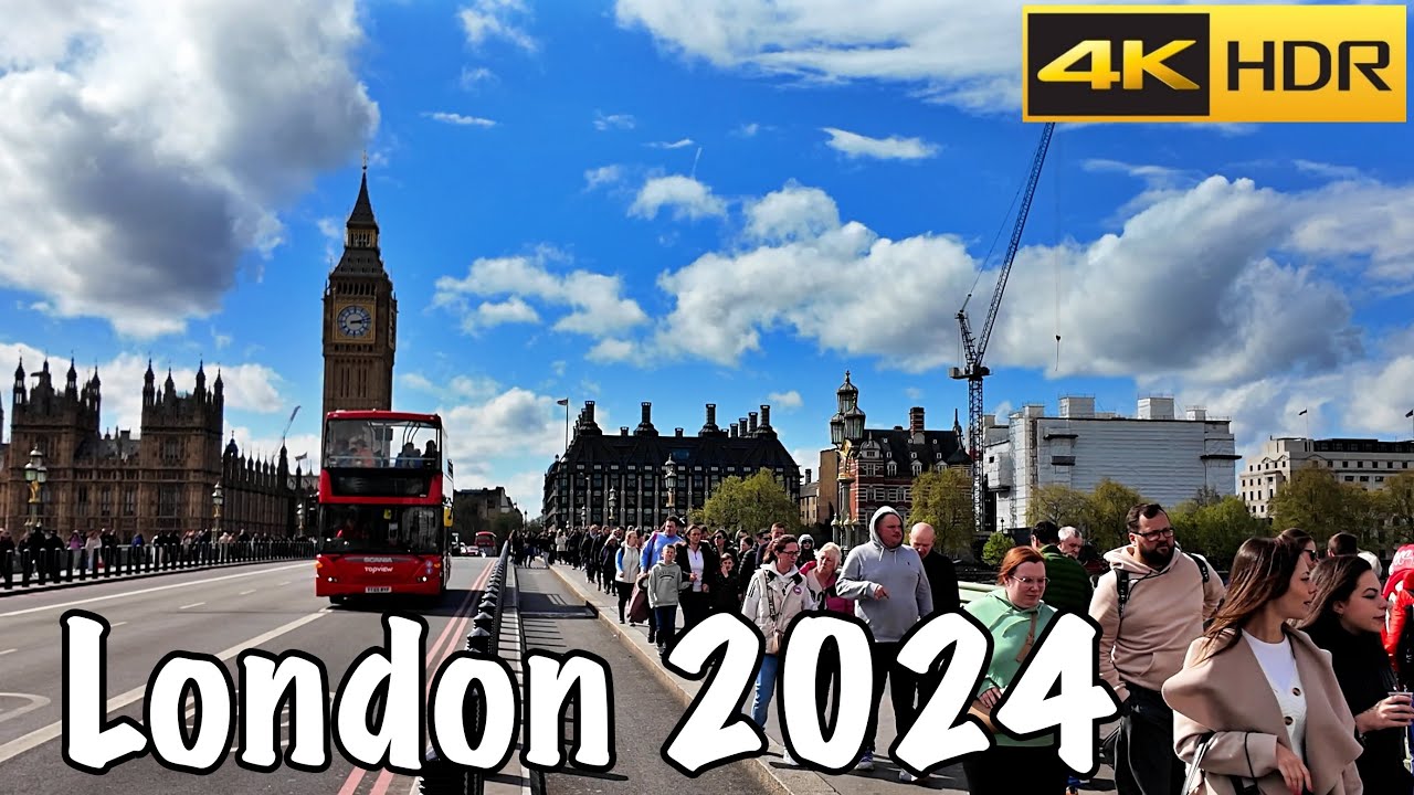 London Walk 2024 Onset of Summer  Walking in Central London 4K HDR