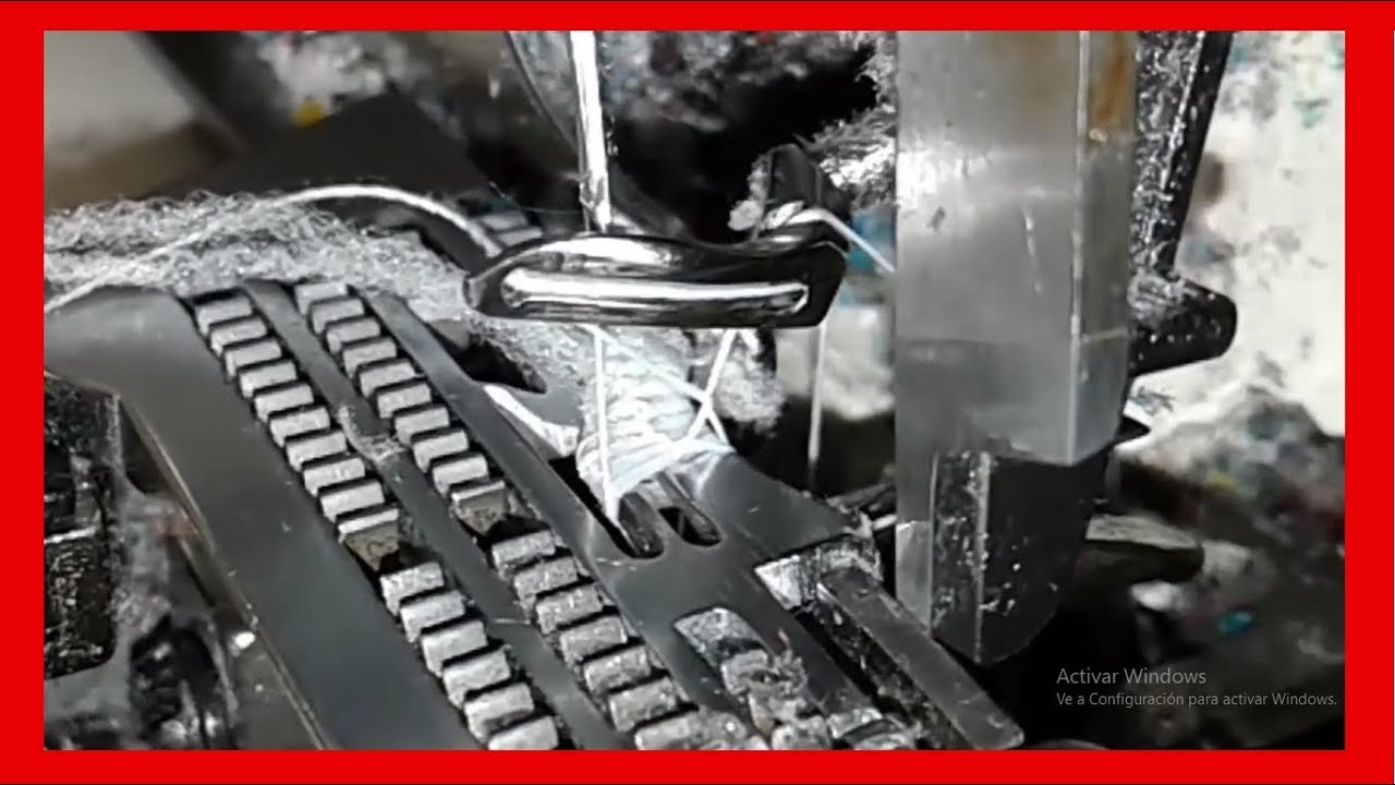 Puesta a punto de la overlock industrial ( FACIL ) mecanica