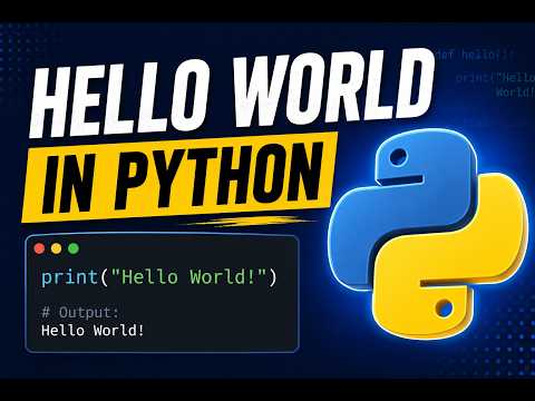 1. Hello World in Python | How to print something in Python