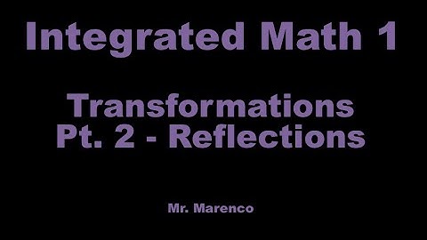 IM1 - Transformations Pt. 2 - Reflections