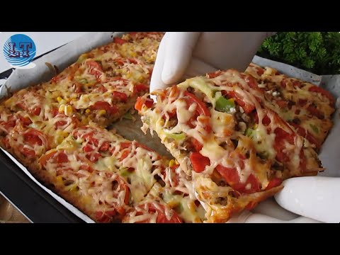 Video: Pizza Med Røget Kød Og Sød Peber