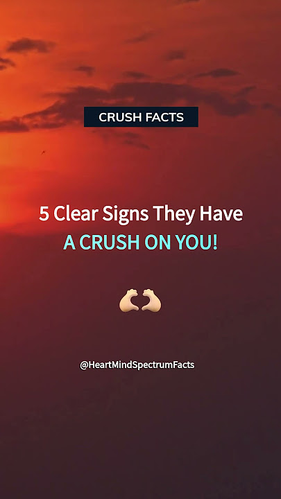 5 Telltale Signs They Like You ! Crush Facts ❤️  #shorts