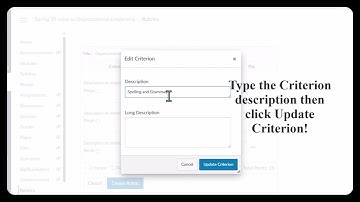 How to create Grading Rubrics and Changing Gradebook Settings in Canvas