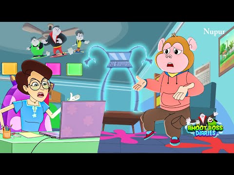Thakela और Pakela ने Walia को बनाया बन्दर 🐵 I Moral Stories For Kids I Bhoot Boss Diaries