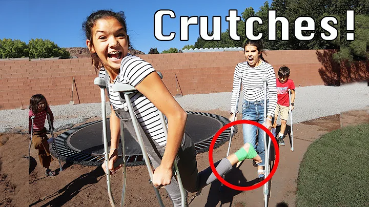 Last to drop the CRUTCHES!!   Cora gets crutches t...