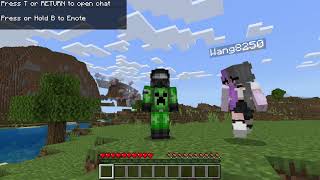 playing minecraft with my sister