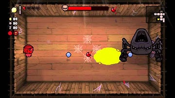 The Binding of Isaac: Rebirth Companion Widow Boss Fight