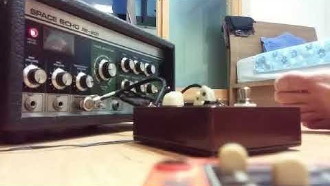 Colorsound Dipthonizer talking filter into a Re~201.