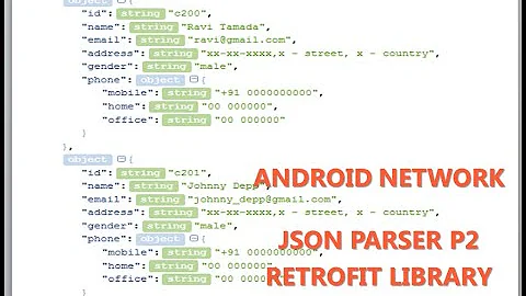 android network Hướng dẫn parser file json object array sử dụng Retrofit p2
