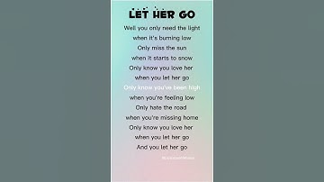 Thumbnail of Passenger – Let Her Go (ft ed sheeran) song (Lyrics) #songlyrics #lyrics #lethergo