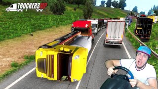 Идиоты на ДОРОГЕ ДУРАКОВ в ETS 2 MP - Жесть на дороге дураков Euro Truck Simulator 2 in multiplayer