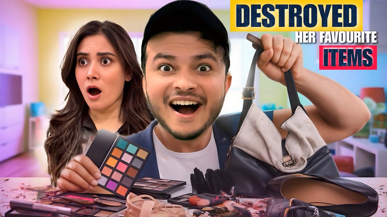 I destroyed my wife’s most favourite items 😭 Her Reaction 🤯