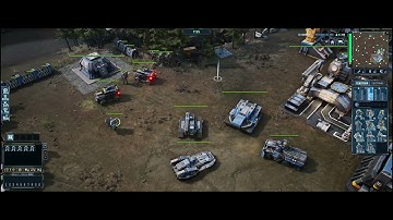 Tempest Rising. Selecting every unit (Global Defense Force faction)