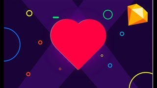 How to draw a heart shape in Sketch App screenshot 5