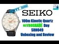 Great Dress Watch! | Seiko 100m Kinetic Quartz Retrograde Day SRN049 Unbox & Review