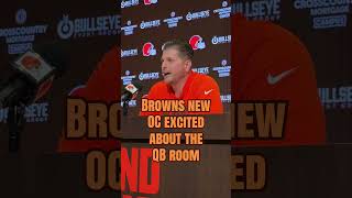 New #Browns OC Travis Switzer is excited about the QB room. #nfl #shedeursanders