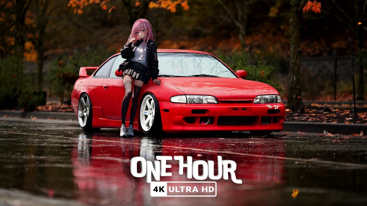 Nissan Silvia S14 & Anime Girl | Autumn Rain JDM Live Wallpaper 4K 