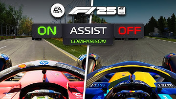 F1 25 ASSISTS VS NO ASSISTS - Which Is Faster? (Full Gameplay Comparison)
